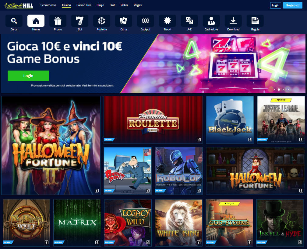 William Hill Casino Giochi Slot